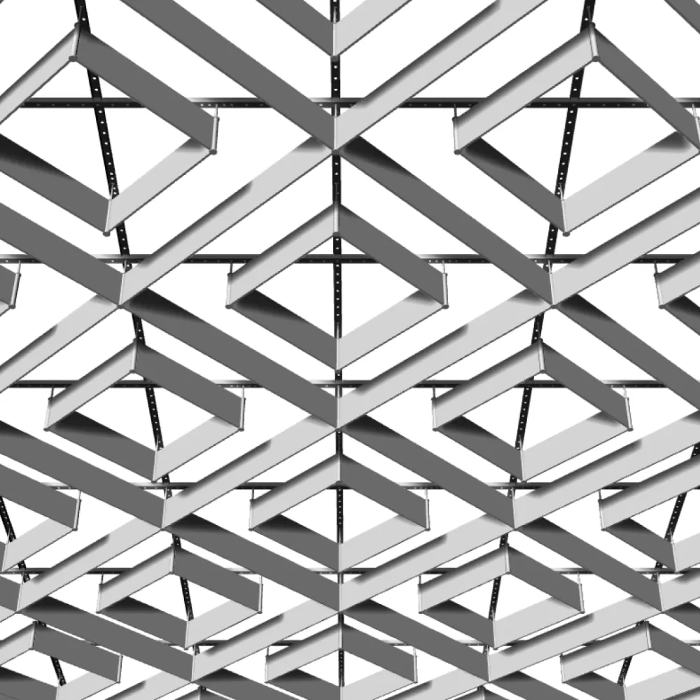 Midi Series – Design 4 Anodized Suspended Ceiling System