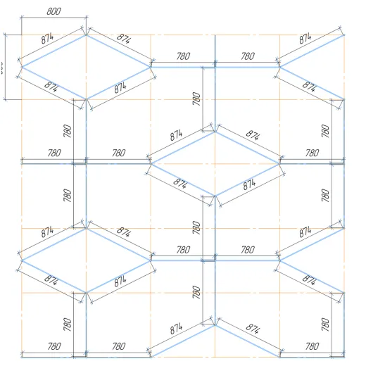 Midi Series – Design 10 Decorative Finish Suspended Ceiling System